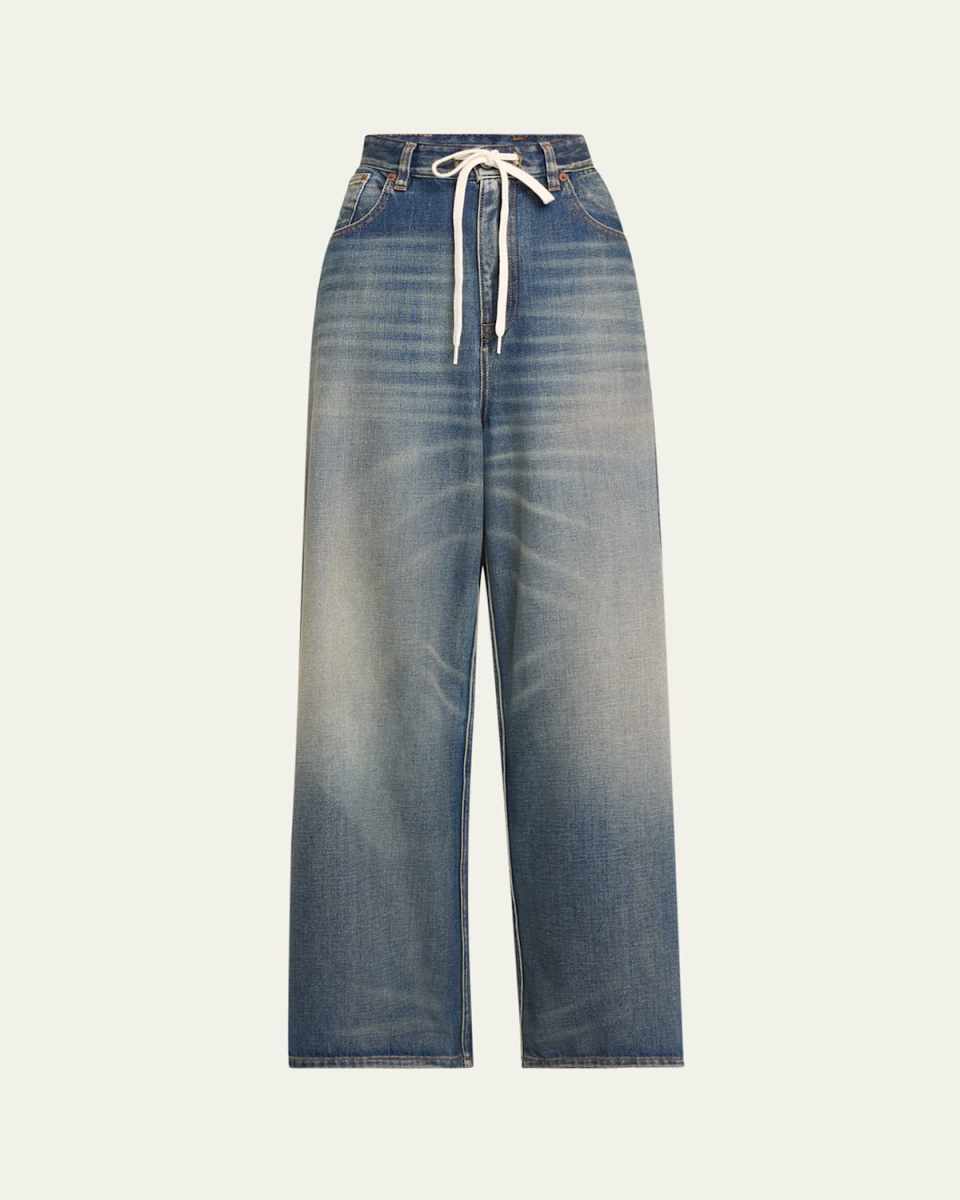5-Pocket Drawstring Jeans